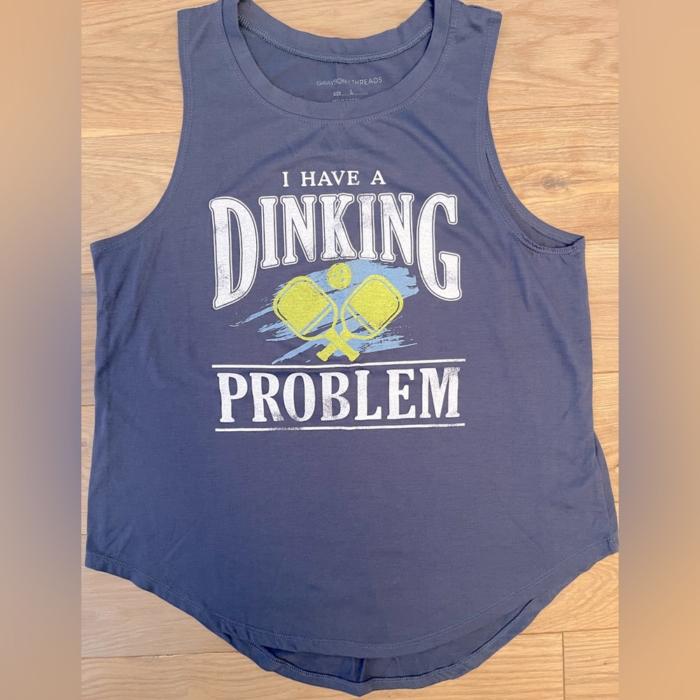 Pickleball graphic tank Grayson/Threads size L